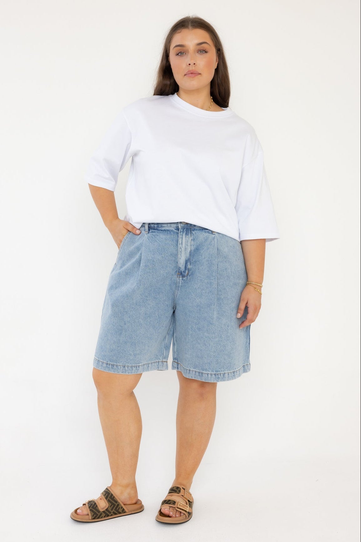 HARVEY Shorts Light Blue Denim