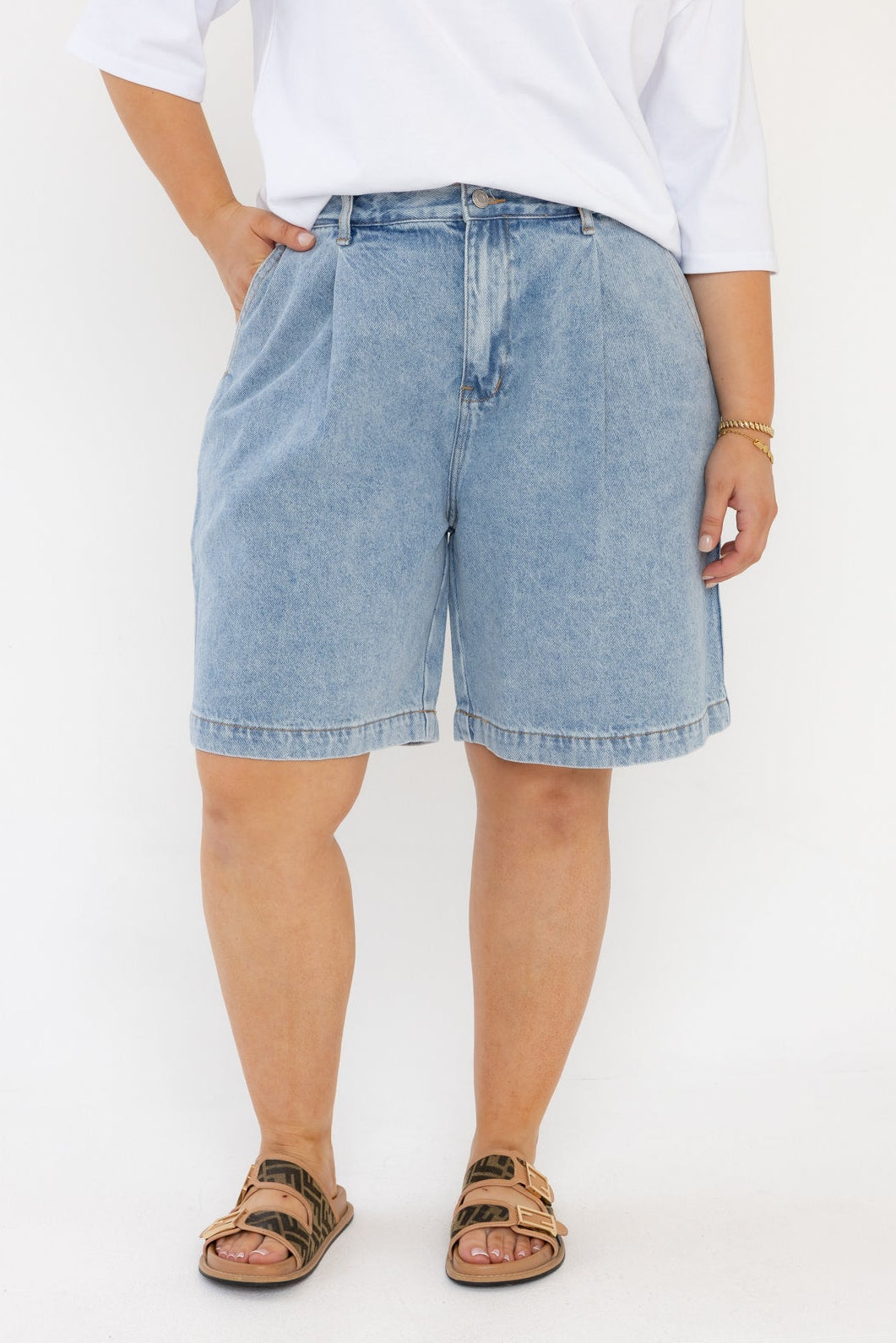 HARVEY Shorts Light Blue Denim