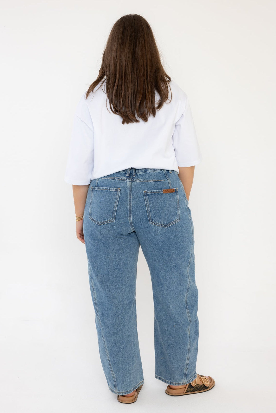 SALTY Jeans Mid Blue Wash Denim