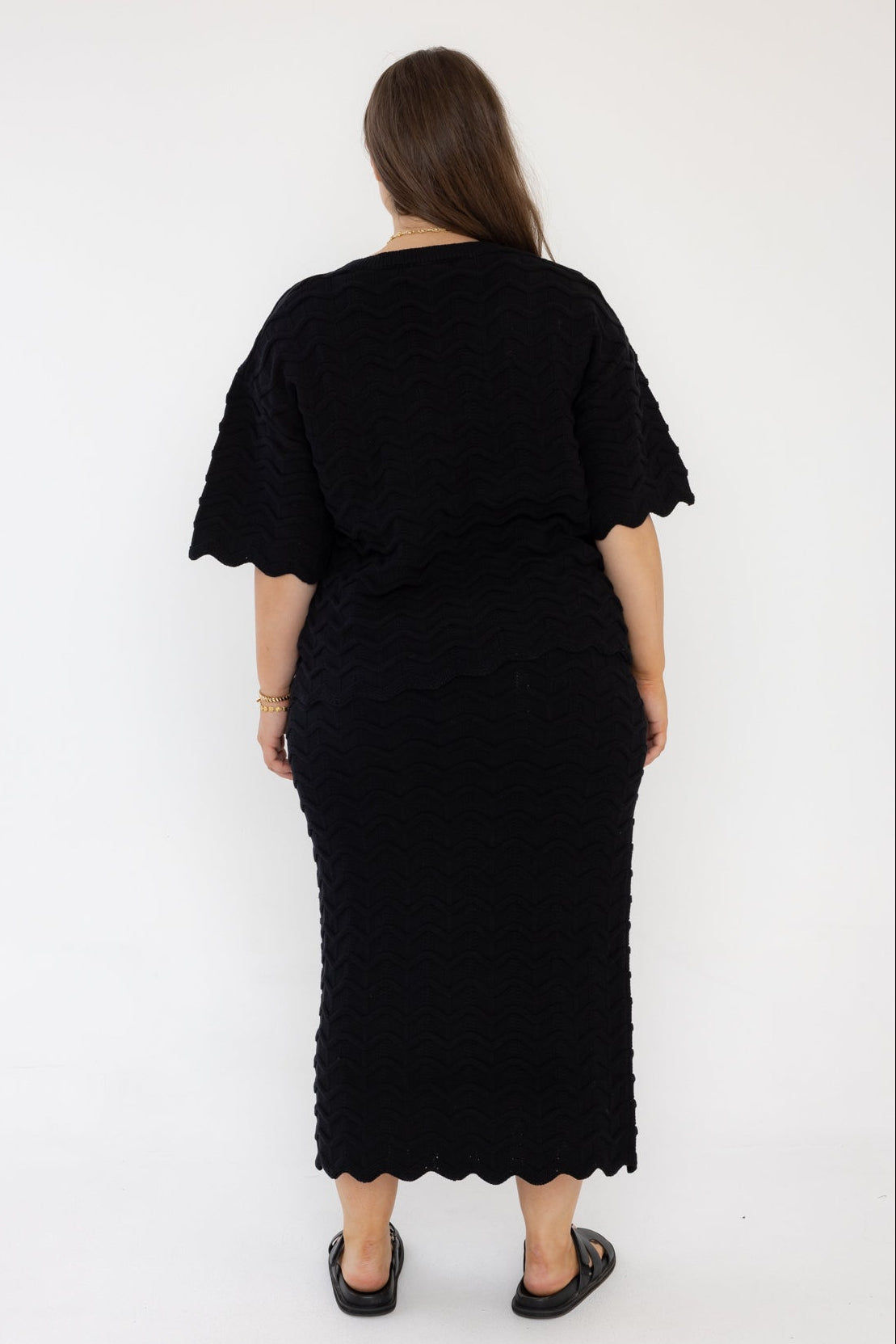 RATAN Knit Skirt Black