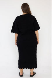 RATAN Knit Skirt Black
