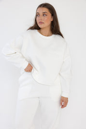 EMBY Long Sleeve Top White