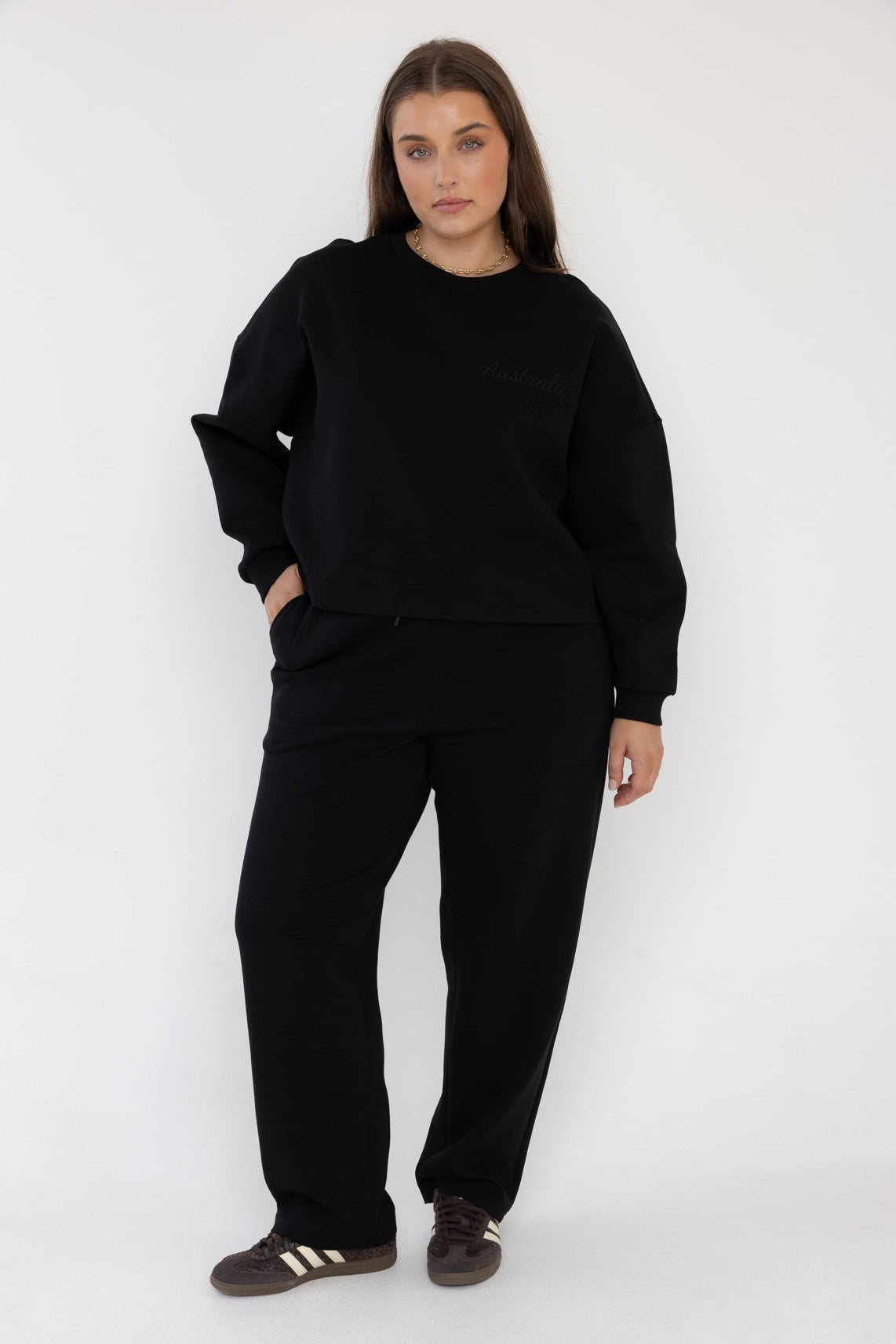 EMBY Long Sleeve Top Black