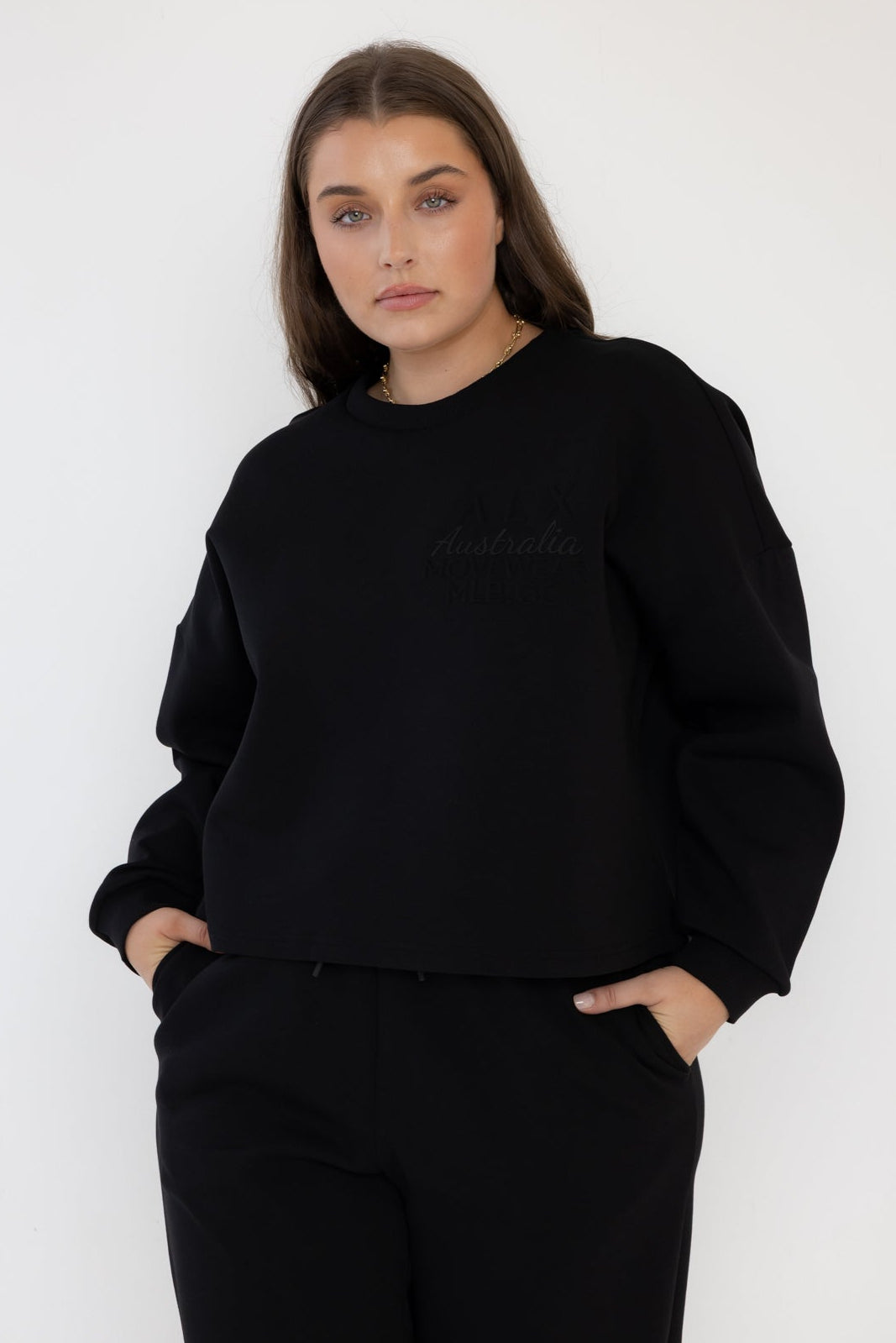 EMBY Long Sleeve Top Black