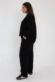 EMBY Long Sleeve Top Black