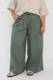 TERI Pants Dusty Green