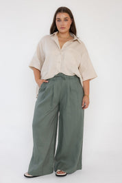 TERI Pants Dusty Green