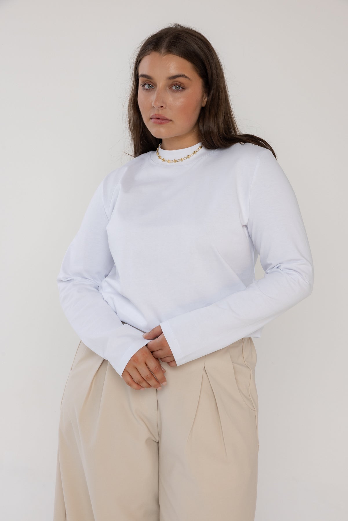 RUBY Long Sleeve Top White