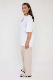 NIX V-Neck T-Shirt White