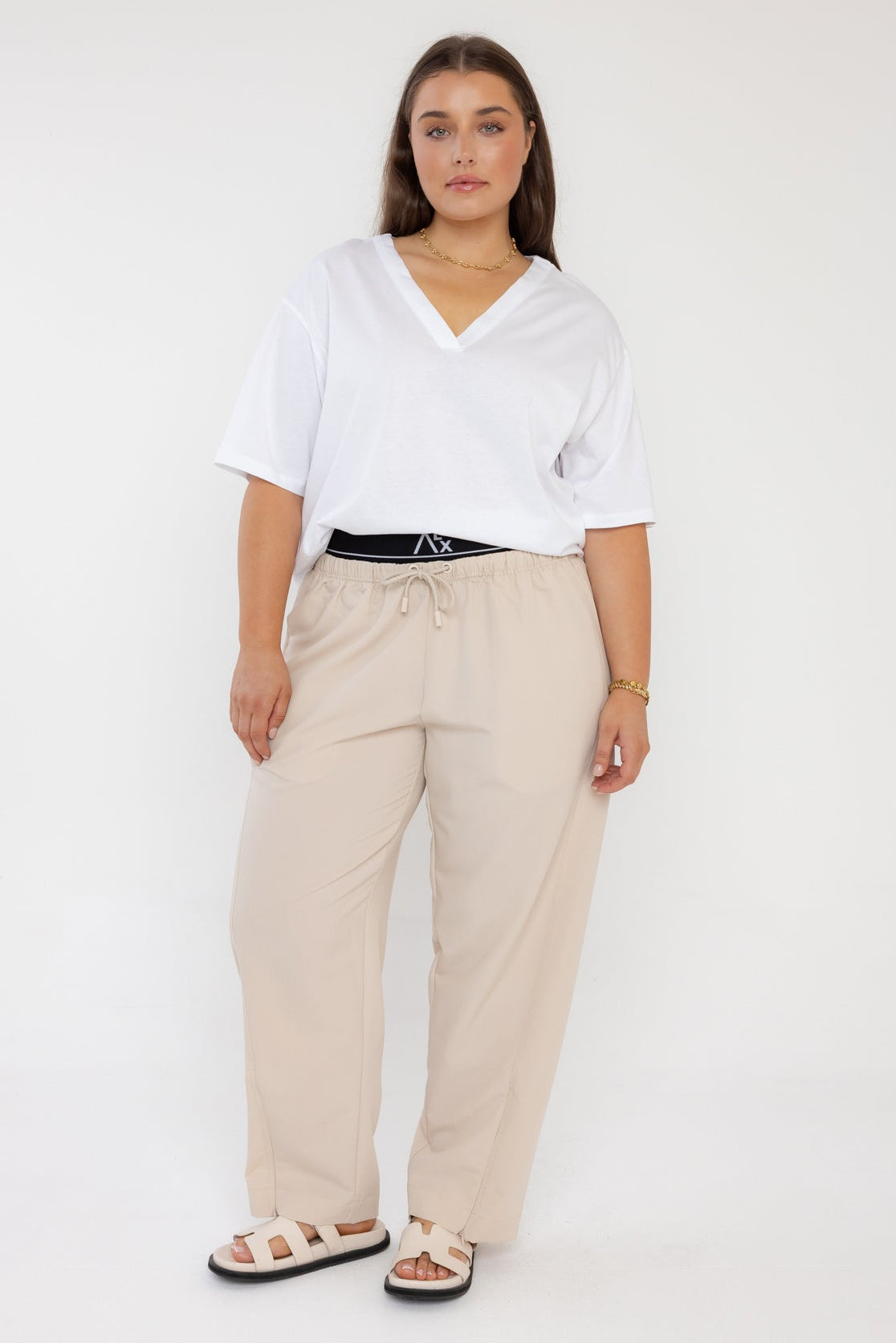NIX V-Neck T-Shirt White