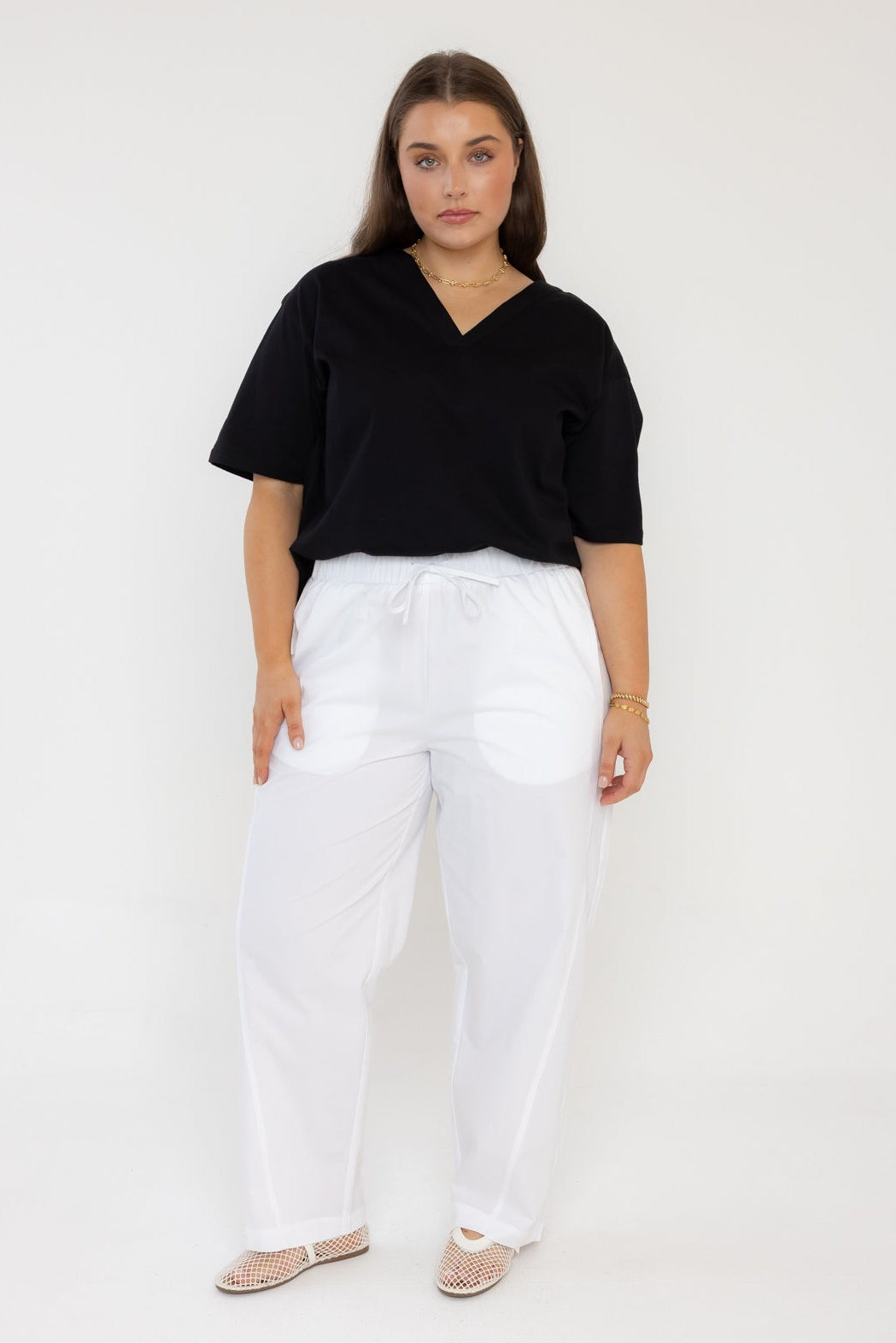 NIX V-Neck T-Shirt Black