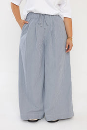 TERI Pants Navy Stripe
