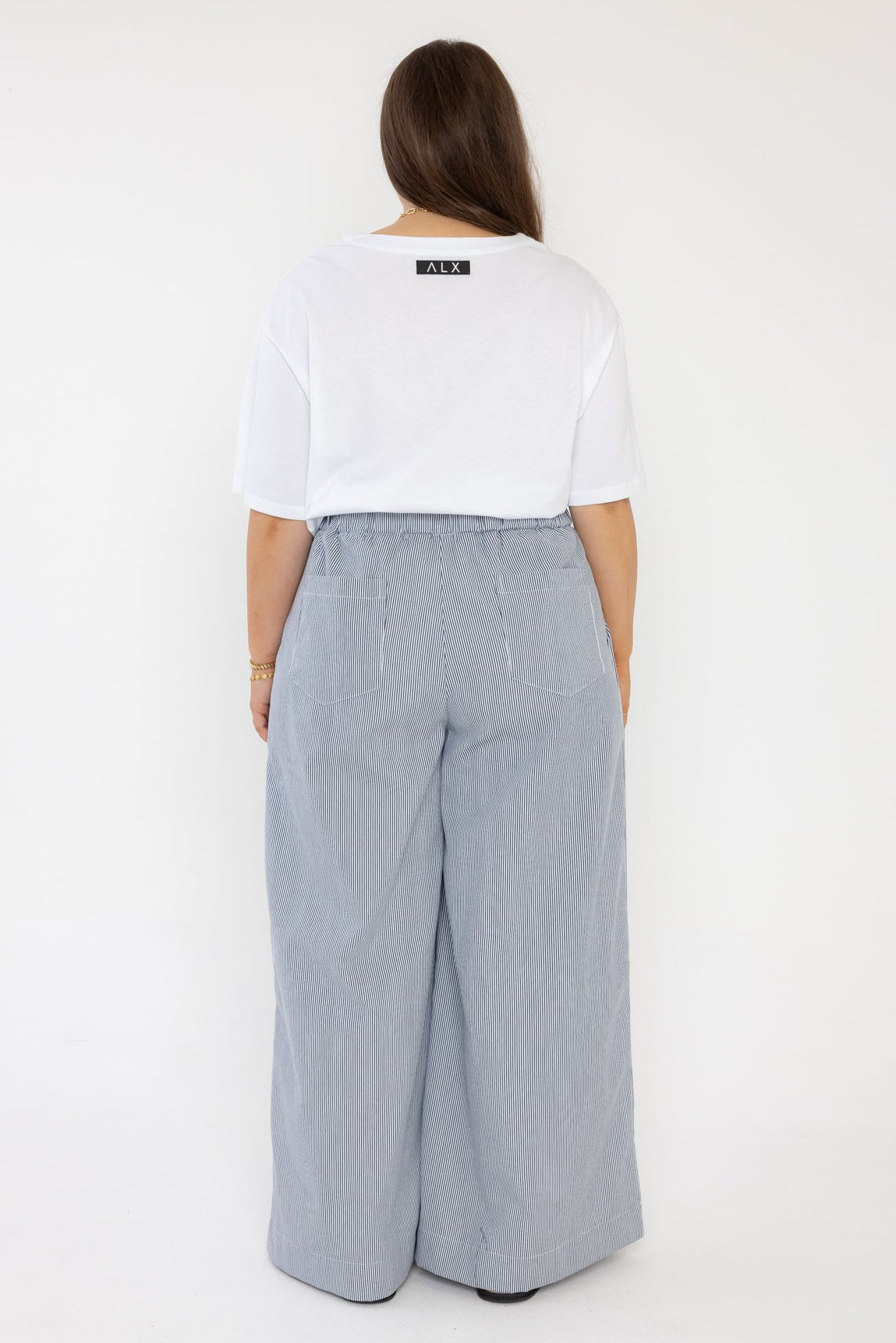 TERI Pants Navy Stripe
