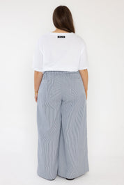 TERI Pants Navy Stripe