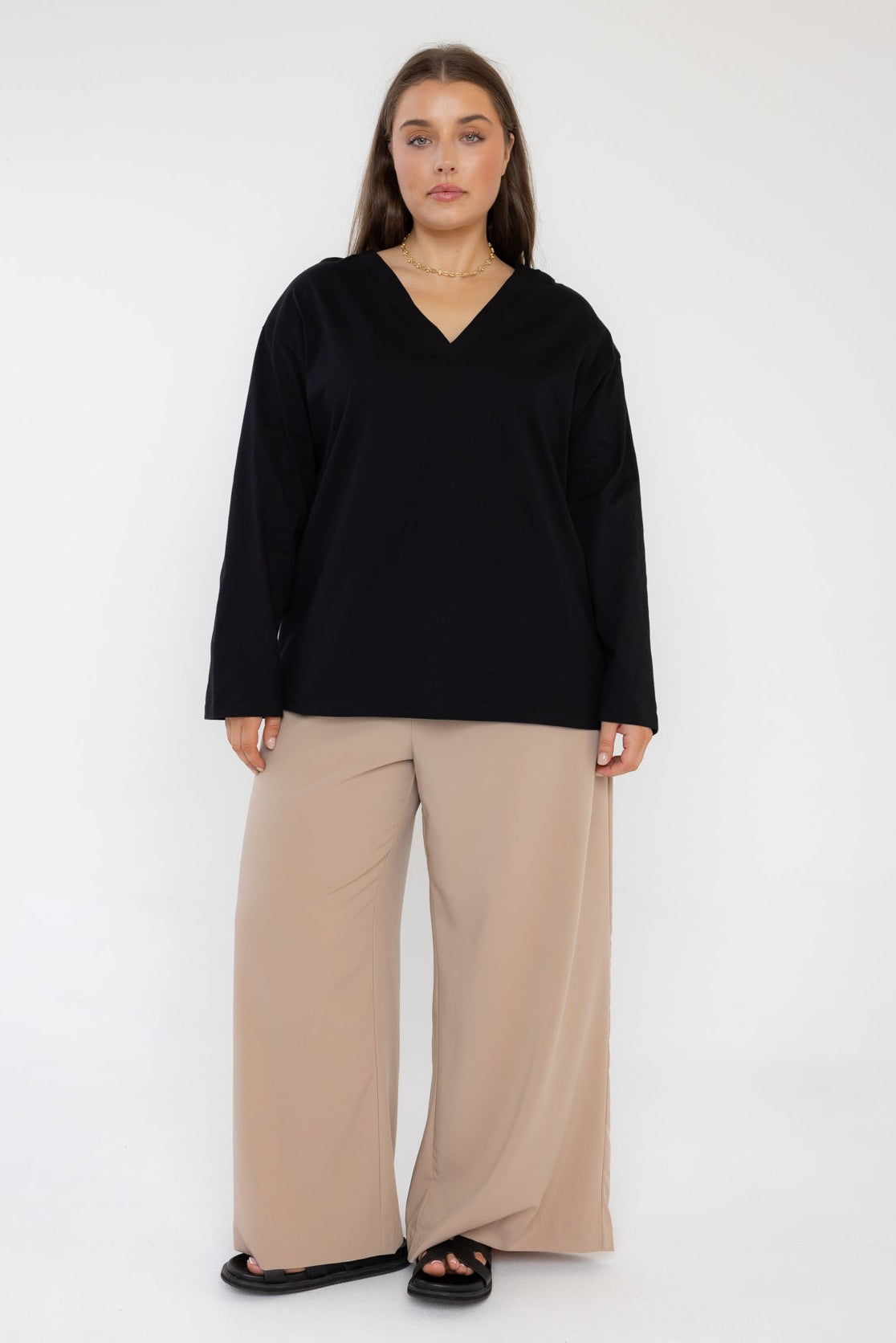 NIX V Long Sleeve Top Black