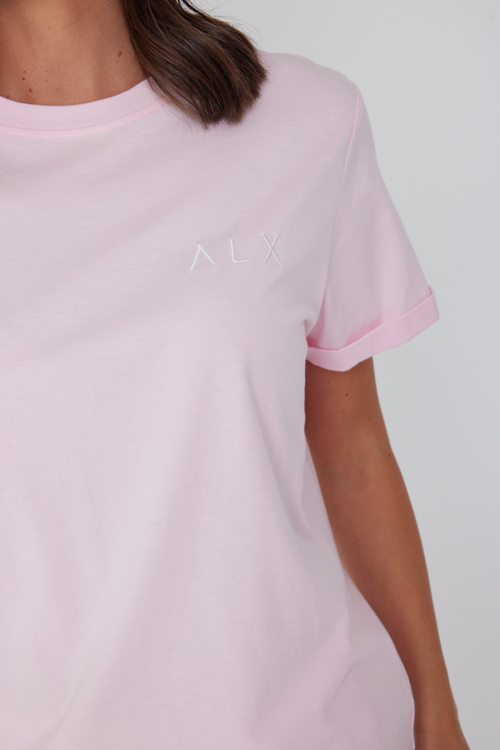 ALX Crew T-Shirt Pink