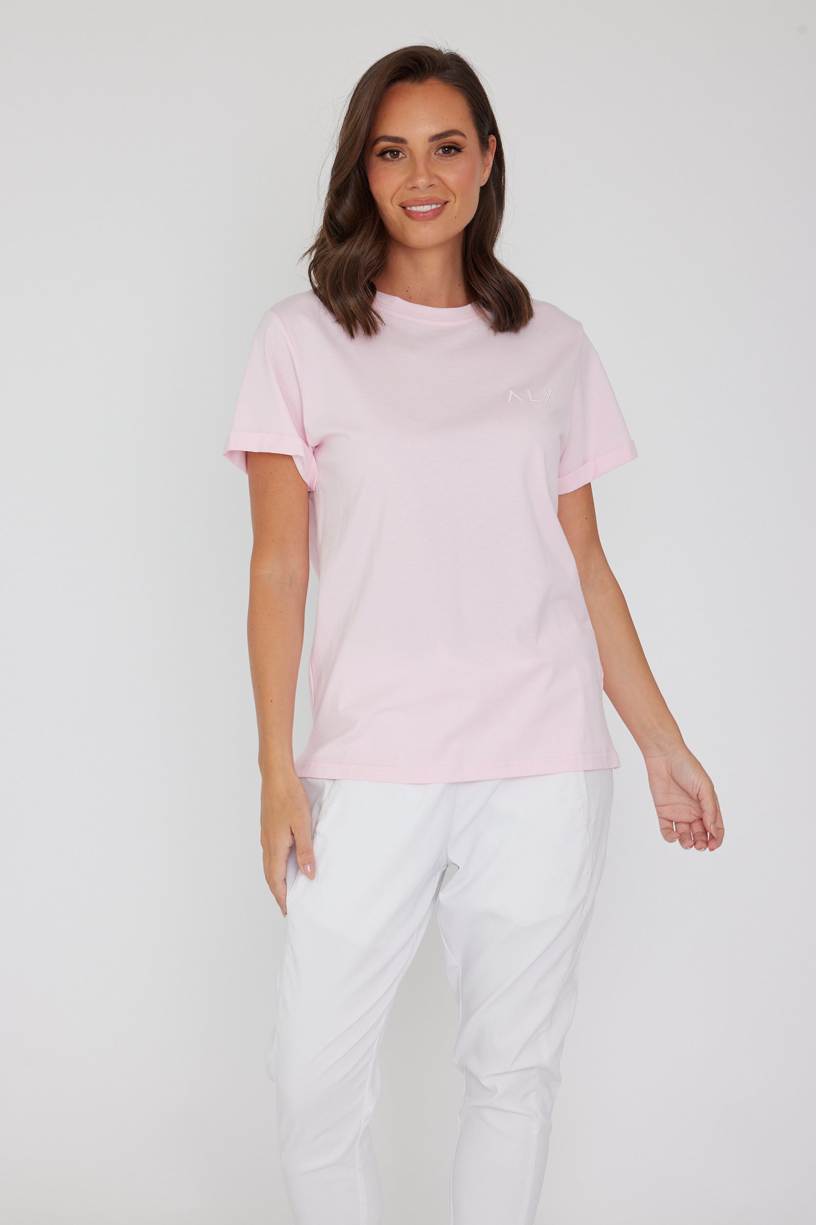 ALX Crew T-Shirt Pink