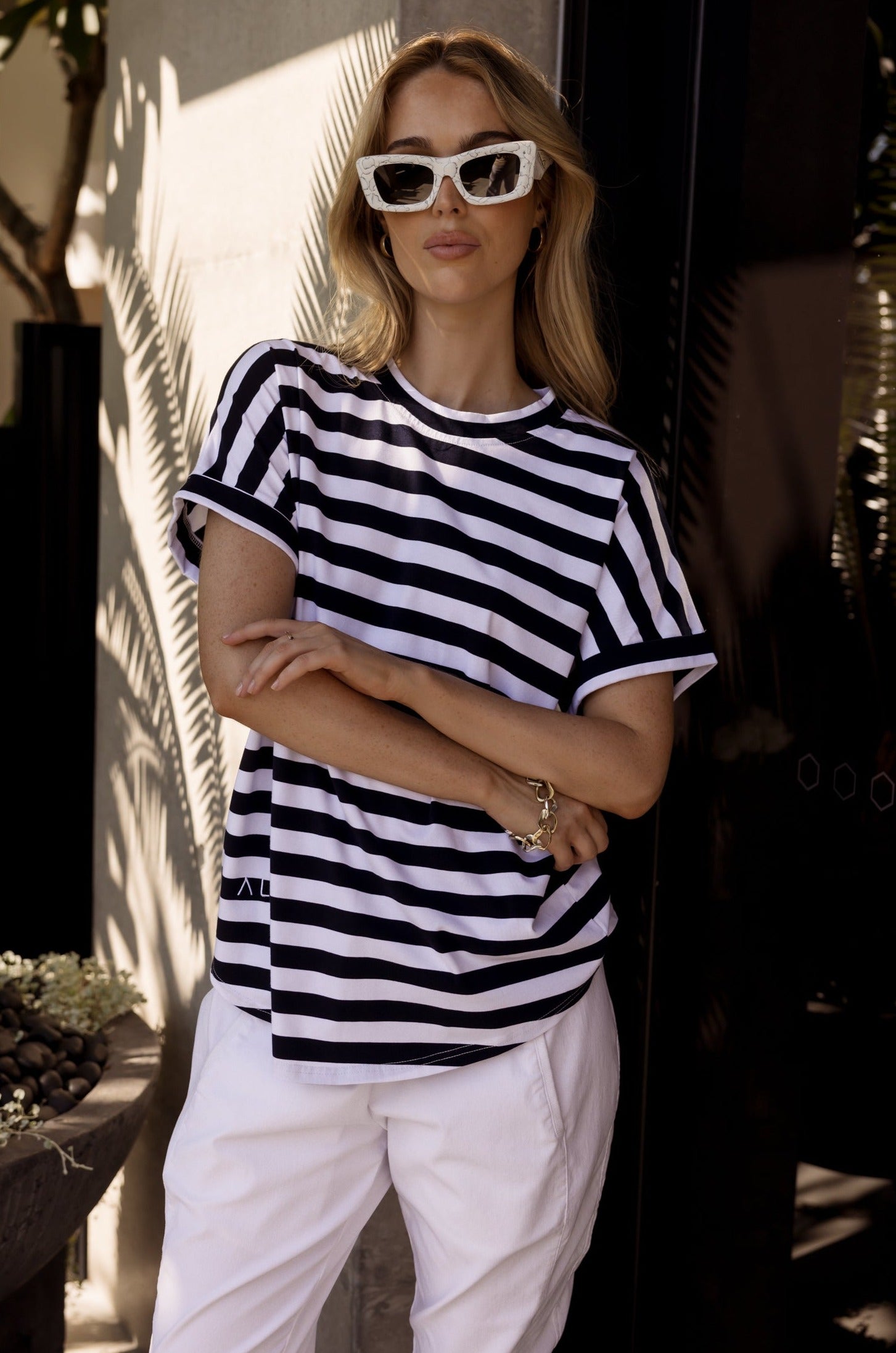 SANFORD T-Shirt Navy & White Stripe