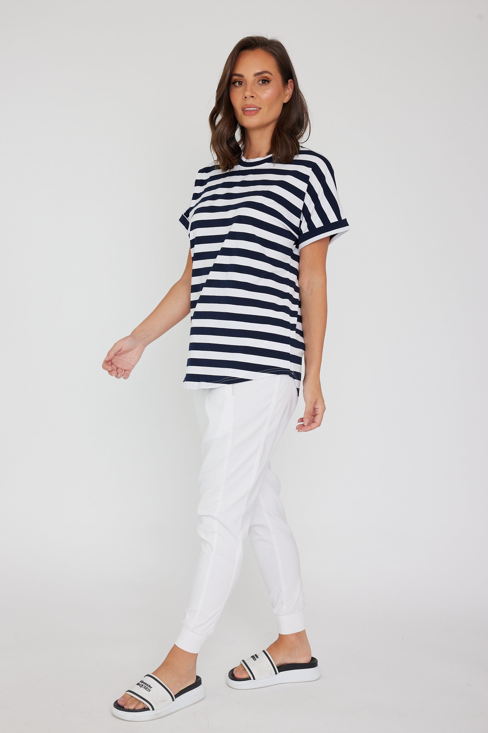 SANFORD T-Shirt Navy & White Stripe