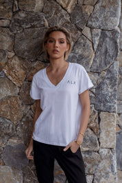 ALX V-Neck White