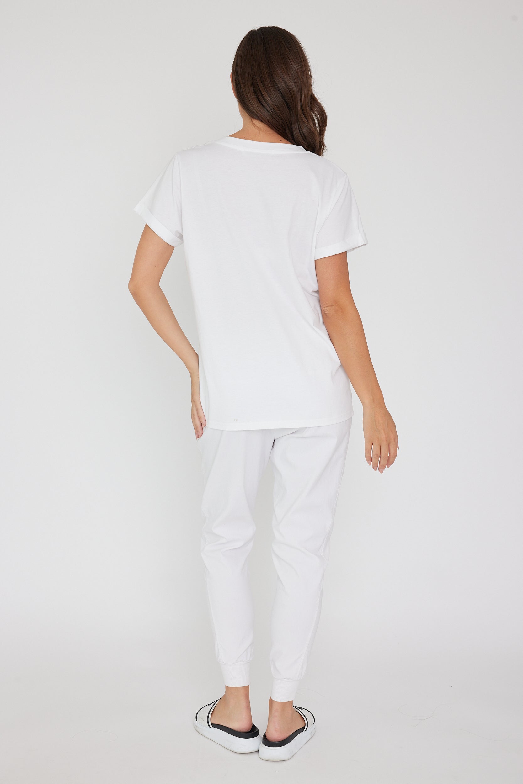 ALX V-Neck T-Shirt White