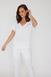 ALX V-Neck White