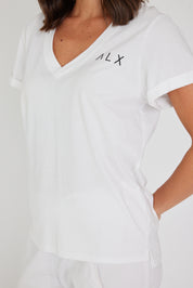 ALX V-Neck White