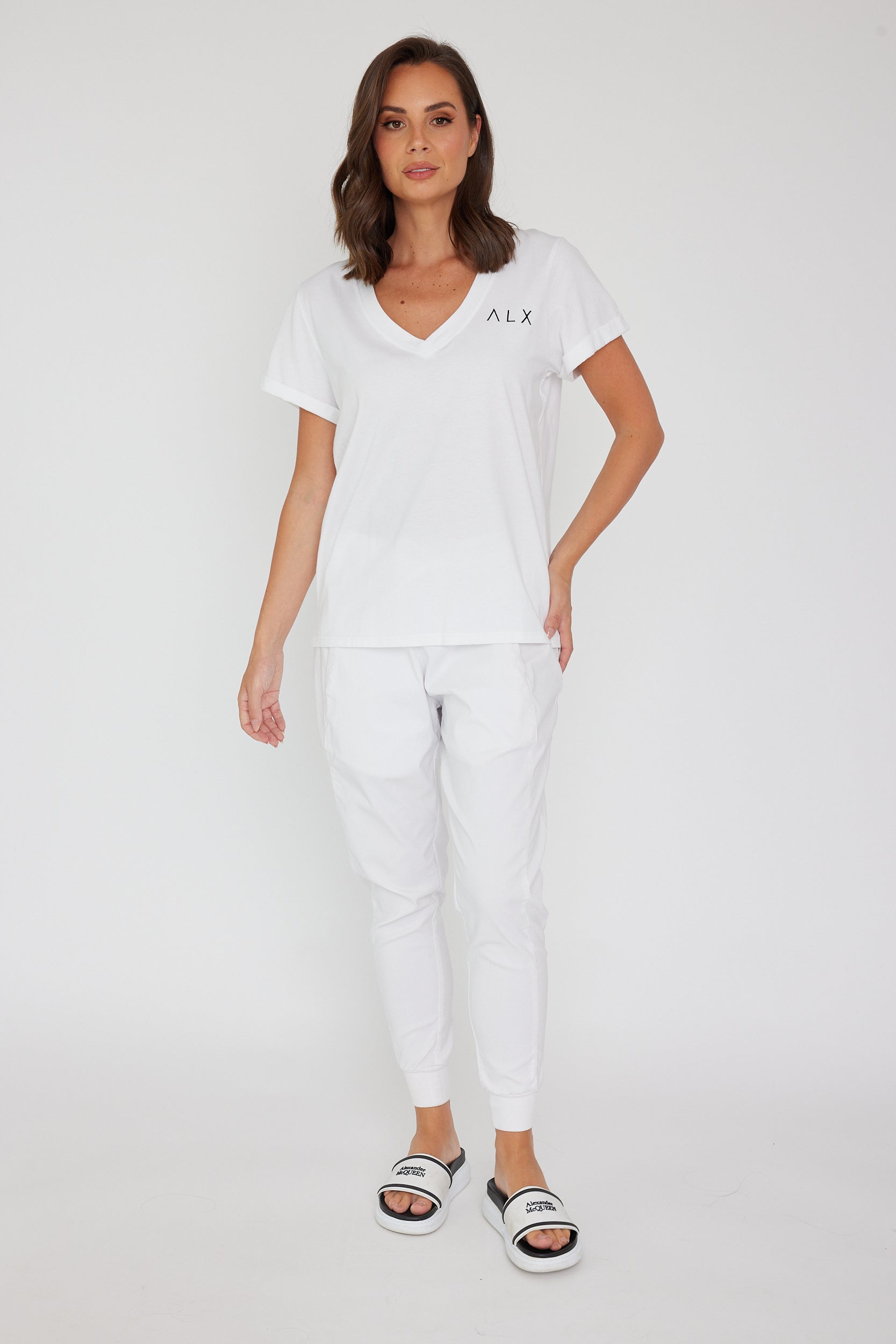 ALX V-Neck White