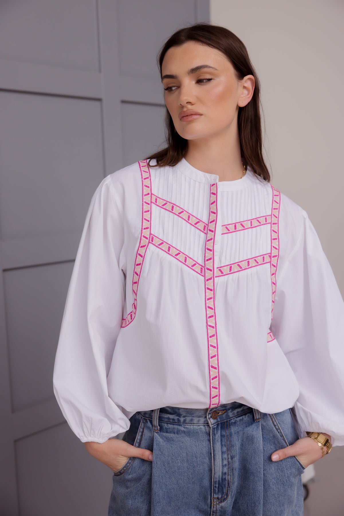 SILAS Blouse White