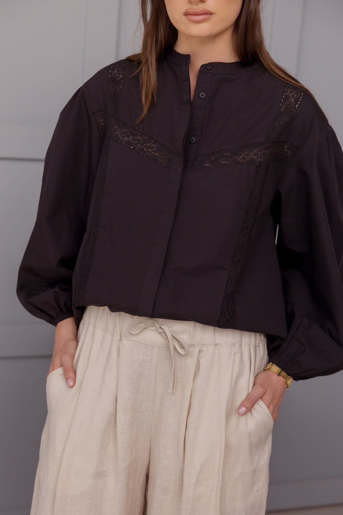 EVERETT Blouse Black
