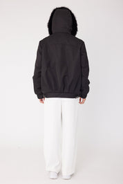 LENNOX Faux Jacket Black