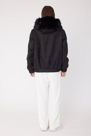LENNOX Faux Jacket Black