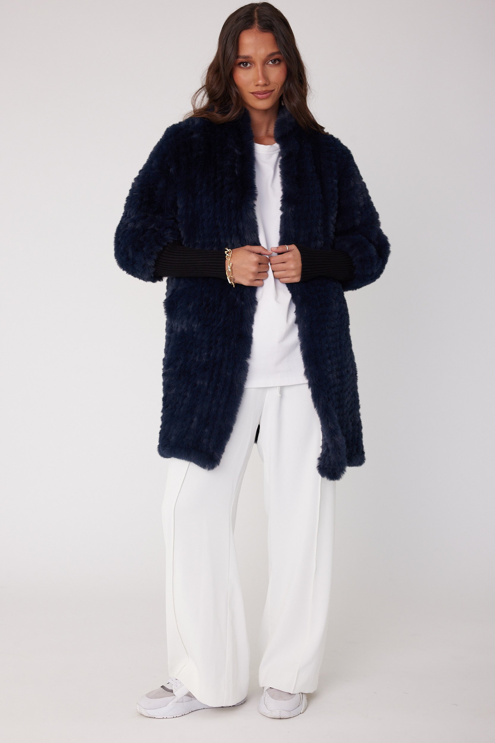 SUTTI Faux Jacket Navy