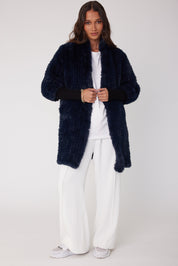 SUTTI Faux Jacket Navy
