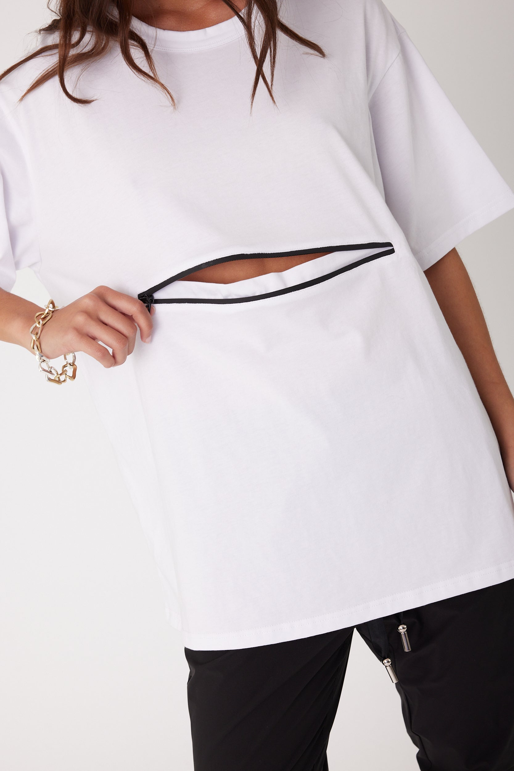 ZIPPER T-Shirt White