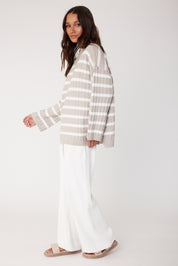 SONNY Knit Jumper Stone Stripe