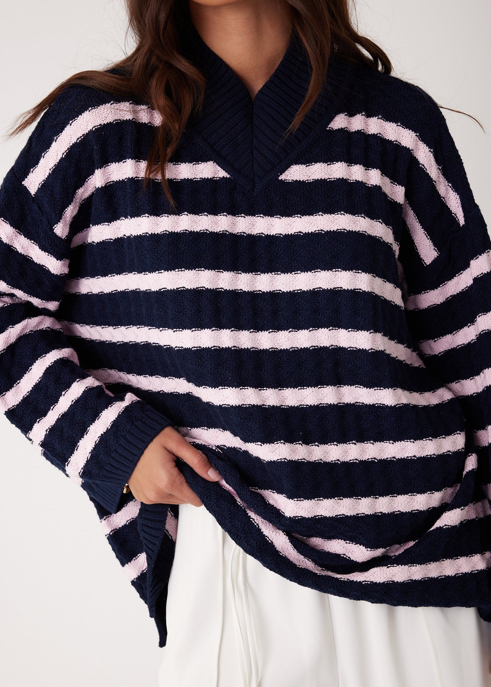 SANFORD T-Shirt Navy & White Stripe