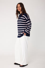 SONNY Knit Jumper Navy Stripe