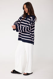 SONNY Knit Jumper Navy Stripe