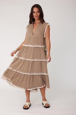 LABRYNTH Dress Taupe