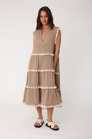 LABRYNTH Dress Taupe