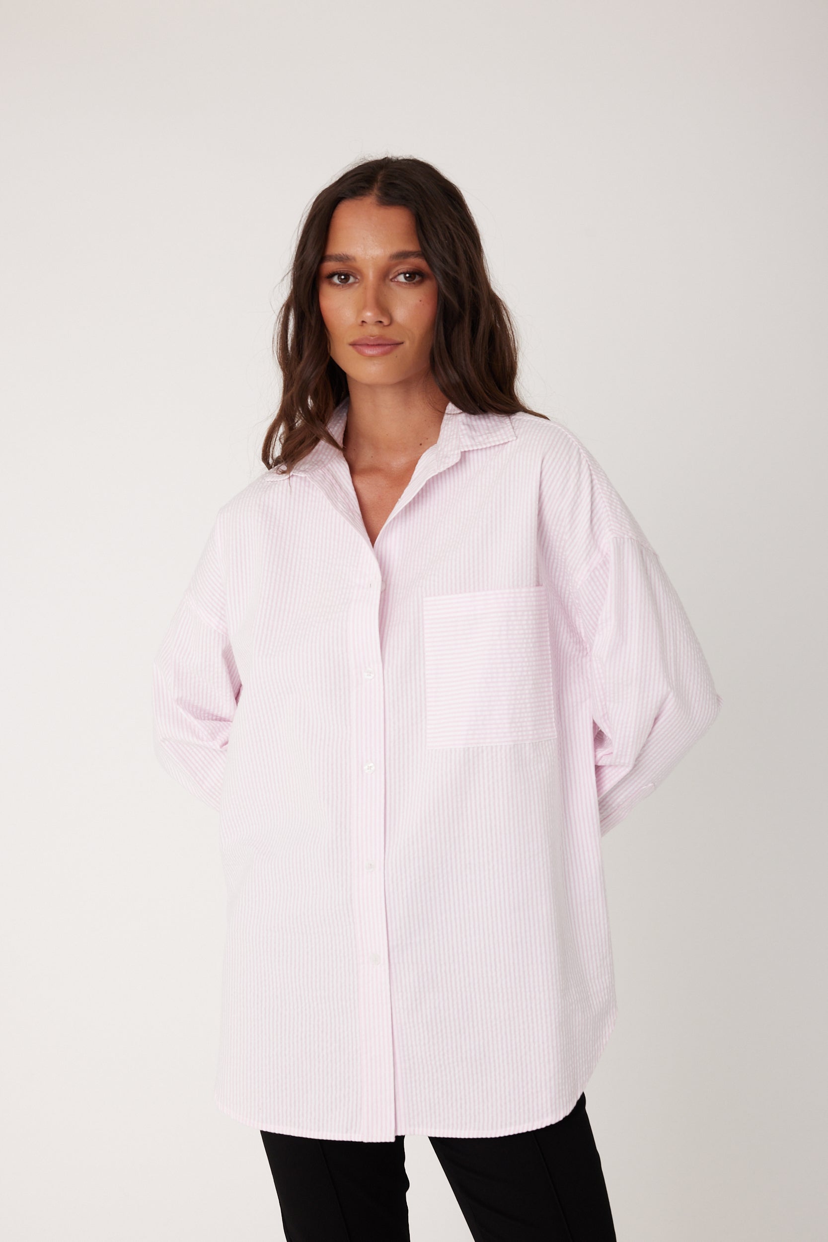 YASMIN Shirt Pink Stripe