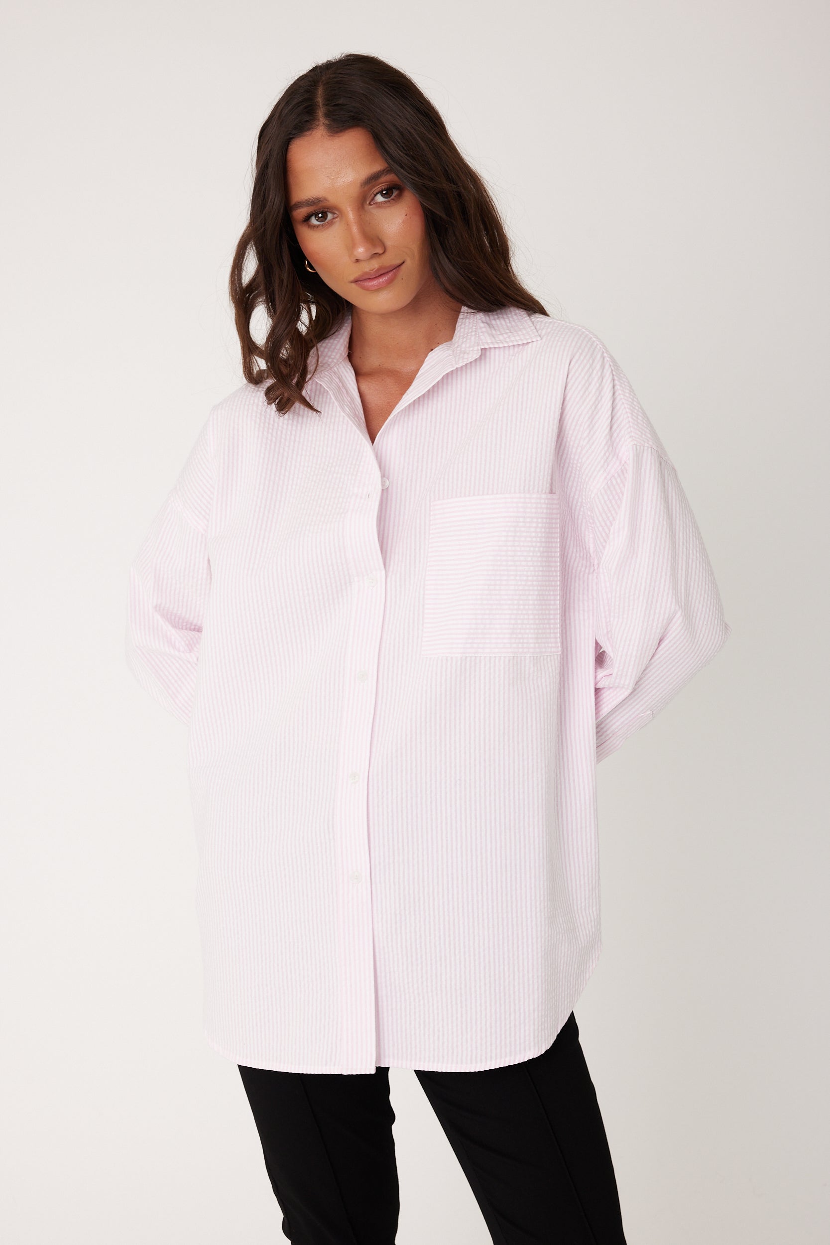 YASMIN Shirt Pink Stripe