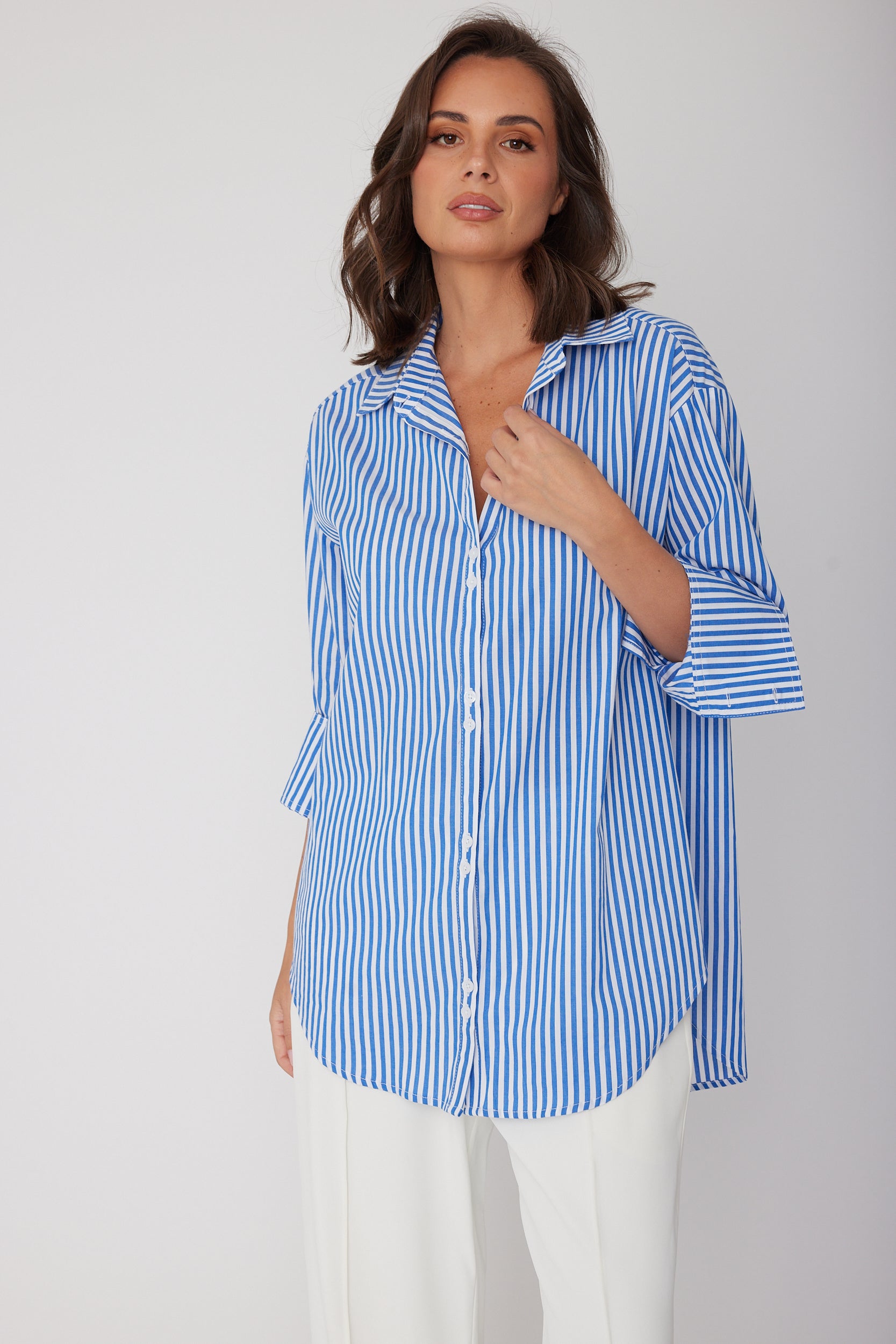 AUSTIN Shirt Blue Stripe