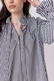 DANILL Blouse Black Stripe