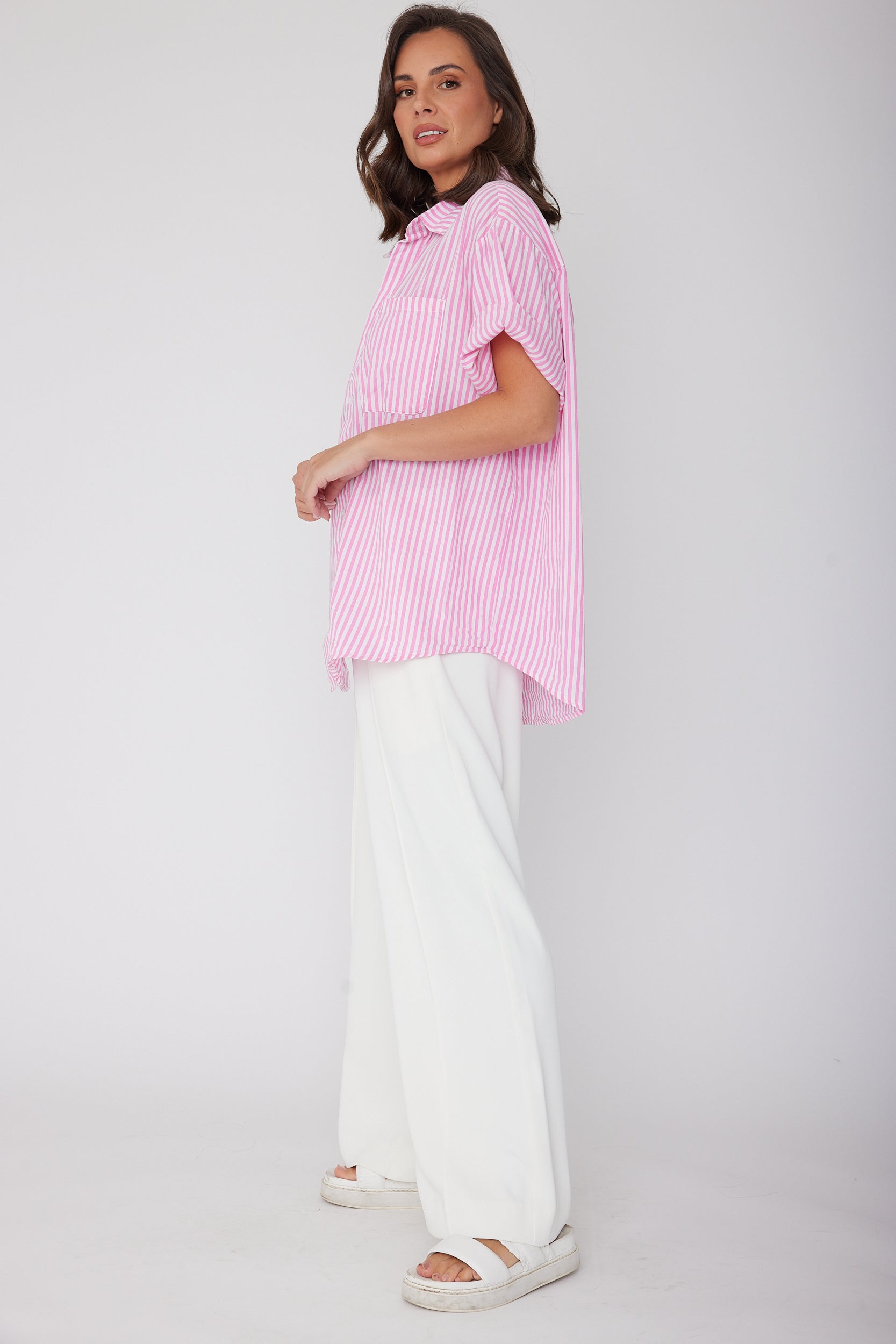 ROGUE Shirt Pink Stripe