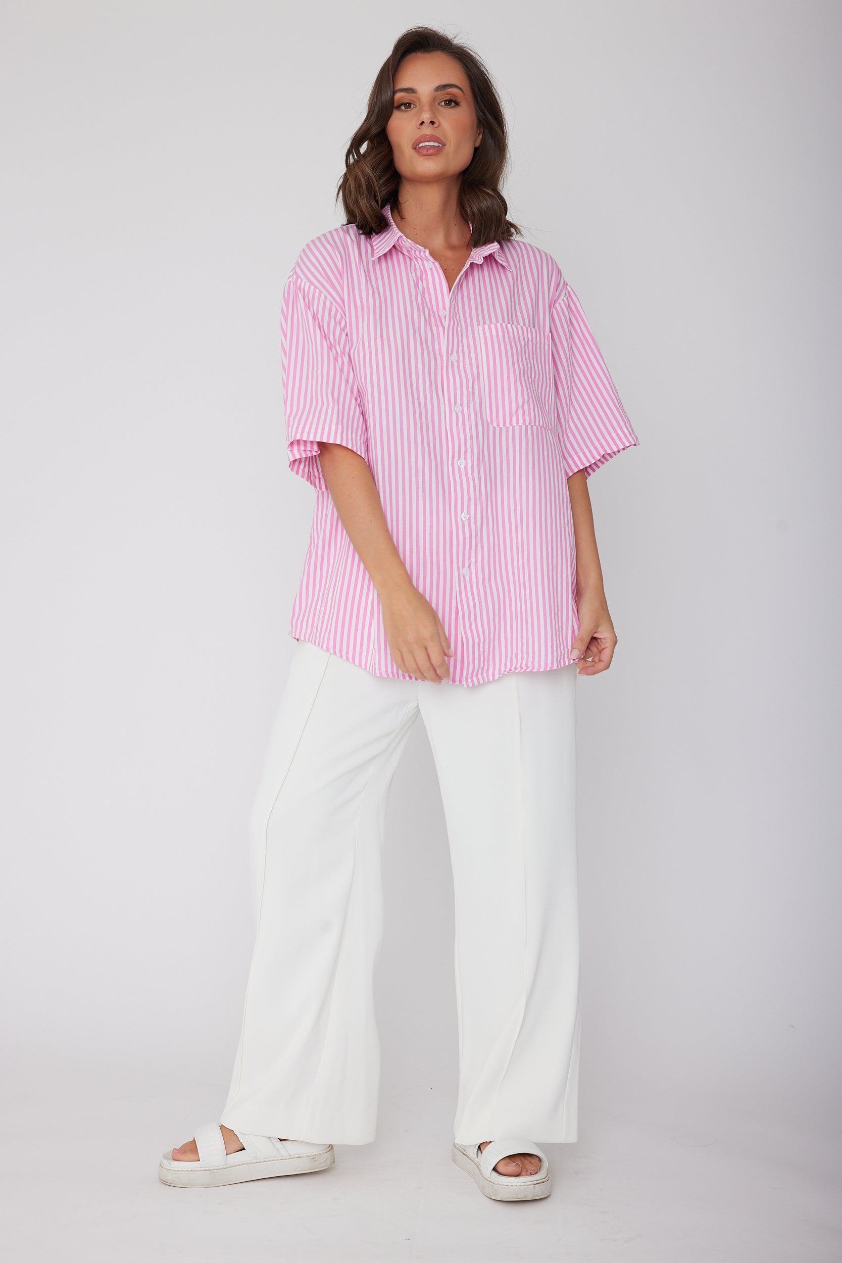 ROGUE Shirt Pink Stripe