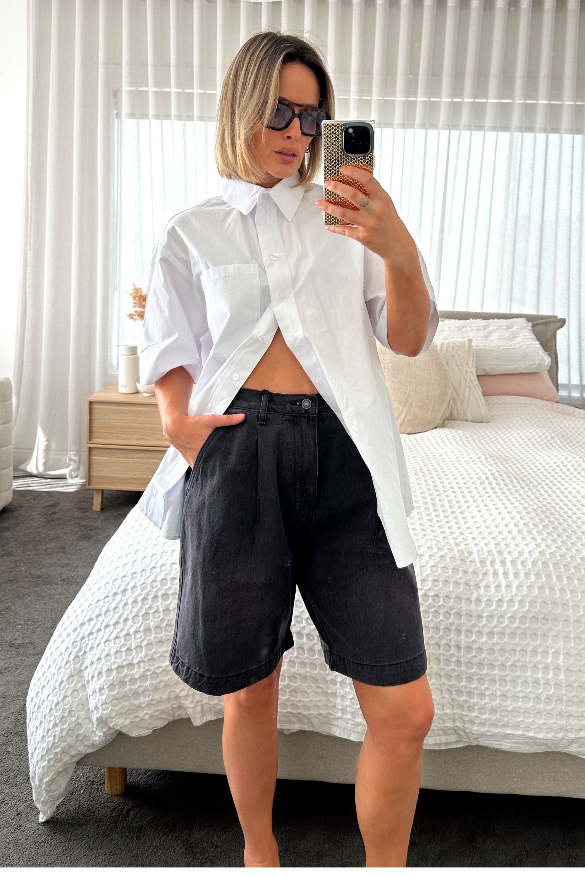 HARVEY Shorts Black Denim