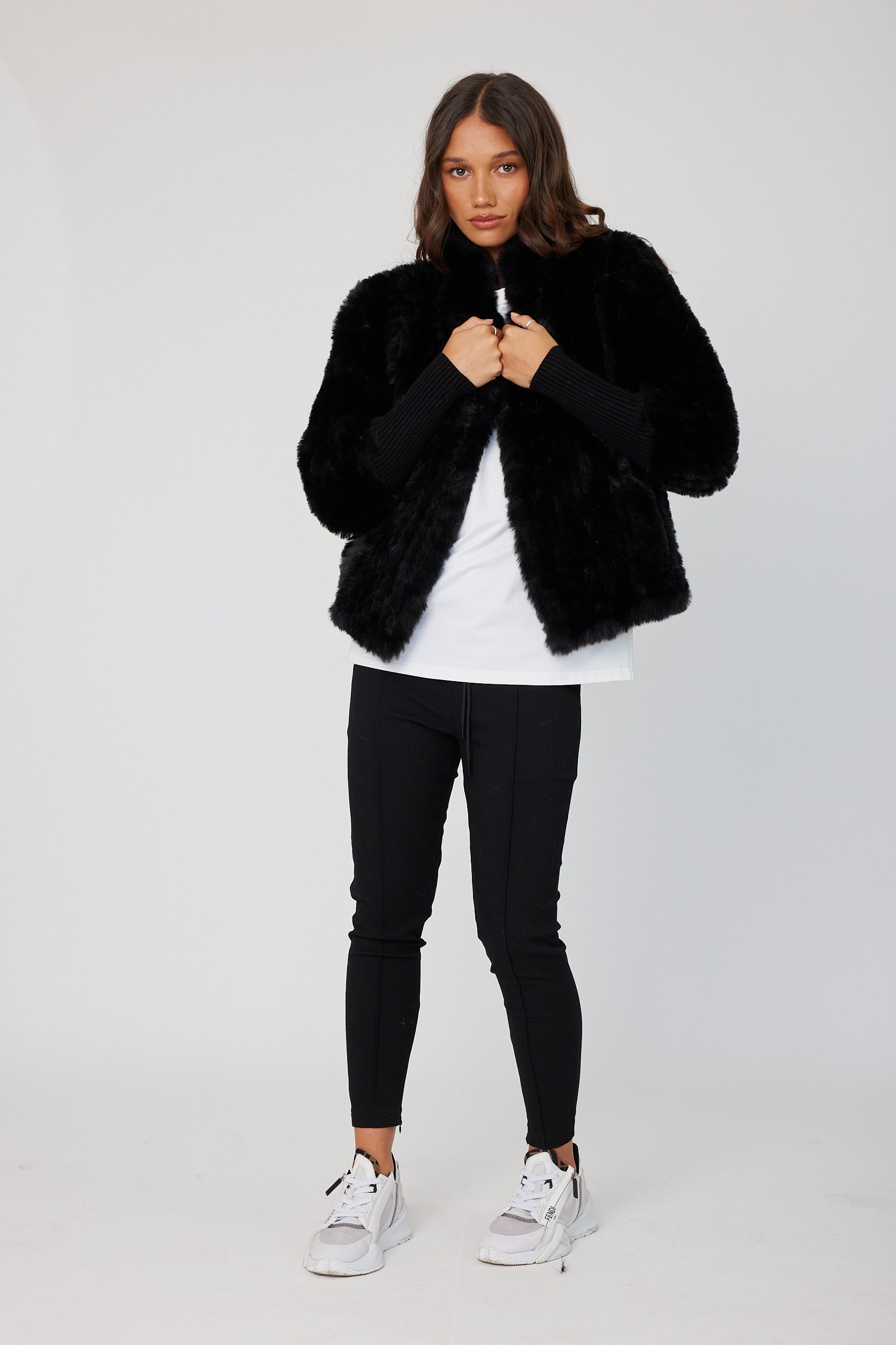 TETTO Faux Jacket Black
