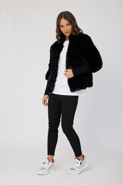 TETTO Faux Jacket Black